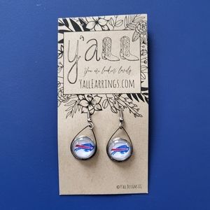 NWT Y'All Buffalo Bills Teardrop Earrings